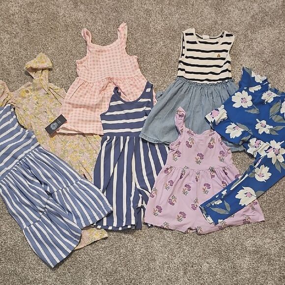 GAP Other - GAP Blue and White Striped Baby Dress